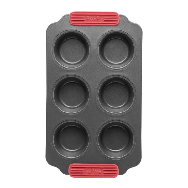Bakeform for muffins 6 hull 36x18 cm keramisk non-stick