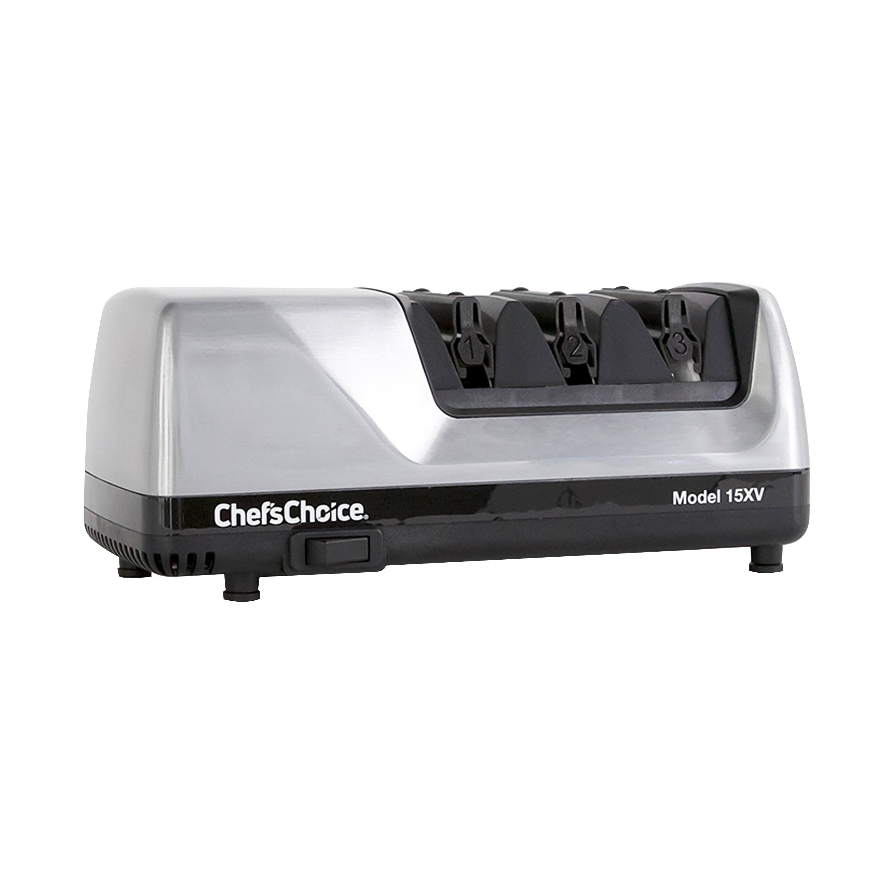 Chef's Choice 15 Trizor XV EdgeSelect Electric Knife Sharpener Brushed Metal