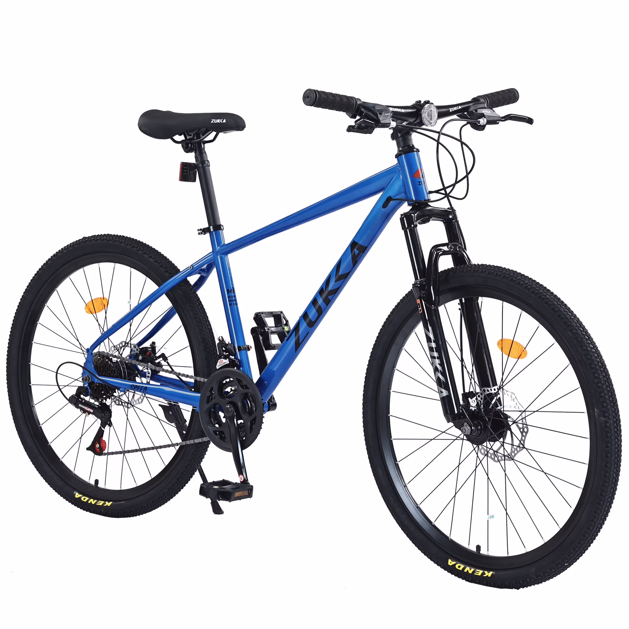 26" Mountain Bike for Men/Women,24 Speed Adult Bicycle Suspension Fork,Fits Riders 5'4" 6'2"Red(Red) - Image 5