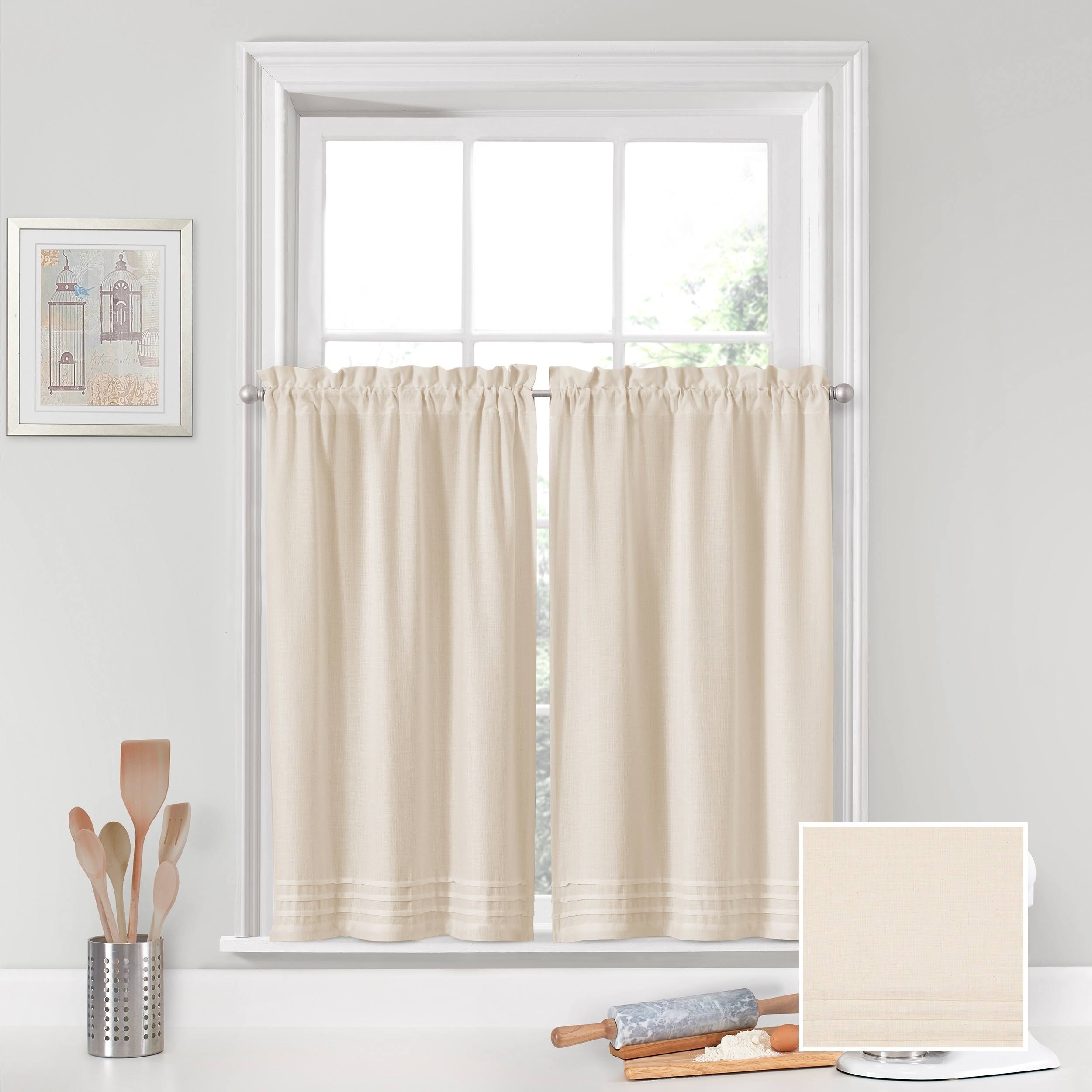 Vue Natural Window Solutions Kingsbury Pleated Tier Pair
