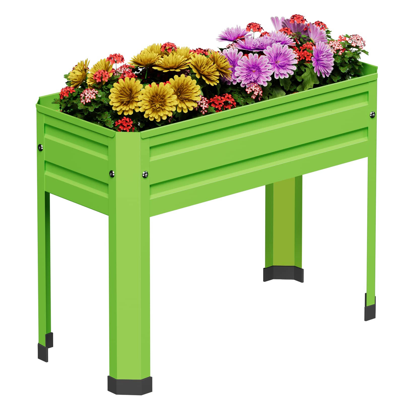 PROXRACER Raised Garden Bed with Detachable Legs Elevated Metal Planter Box for Growing Fresh Herbs Vegetables Flowers Succulents&Other Plants for