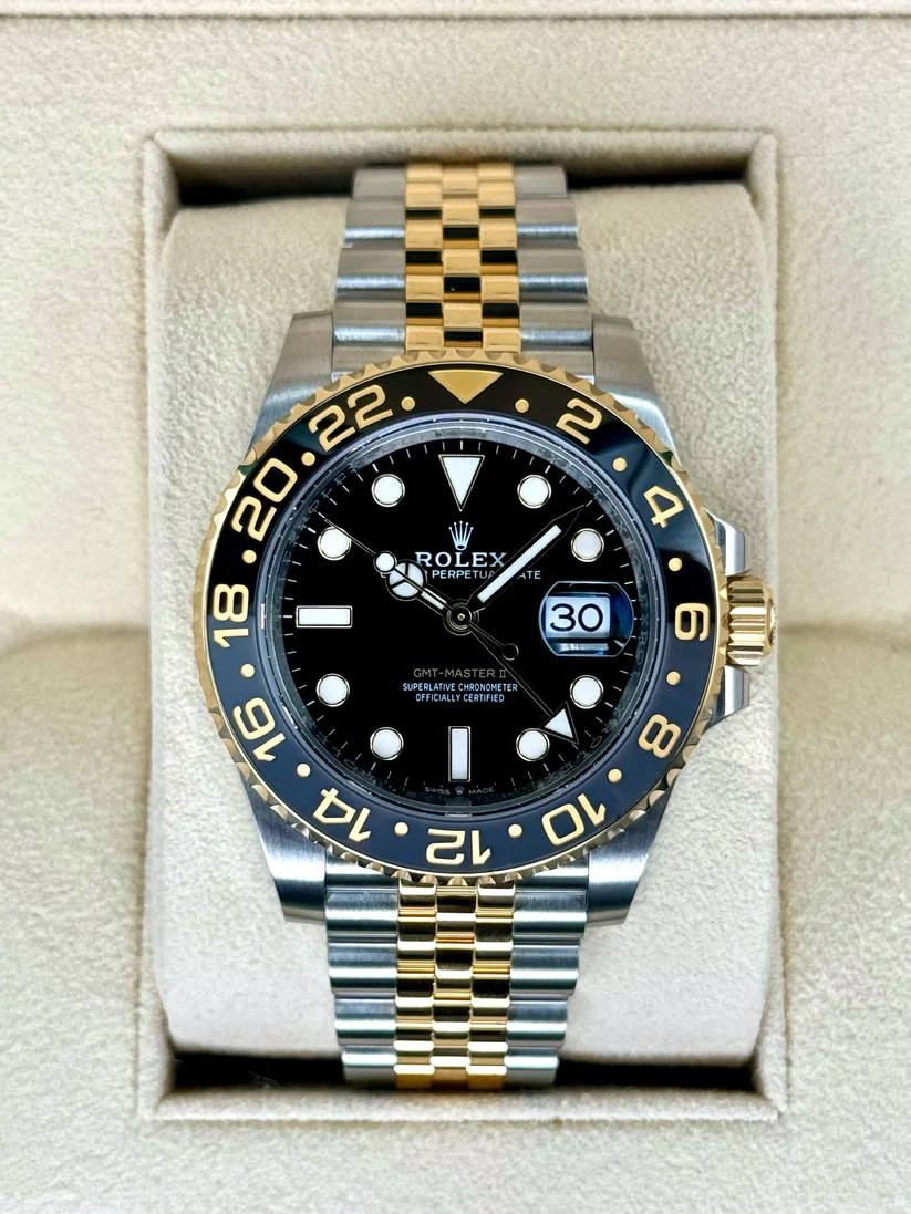 [Super Clone]Rolex 126713GRNR GMT-Master II Black Dial Two-Tone 40mm Watch