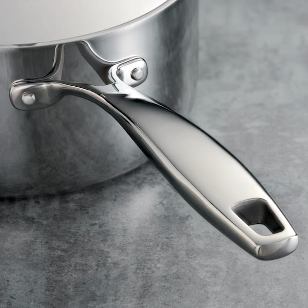 Gourmet Tri-Ply Clad 12-Piece Stainless Steel Cookware Set