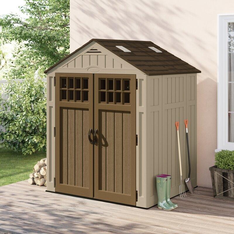 Abri de jardin en résine de 1,90 m de large x 1,68 m de profondeur
