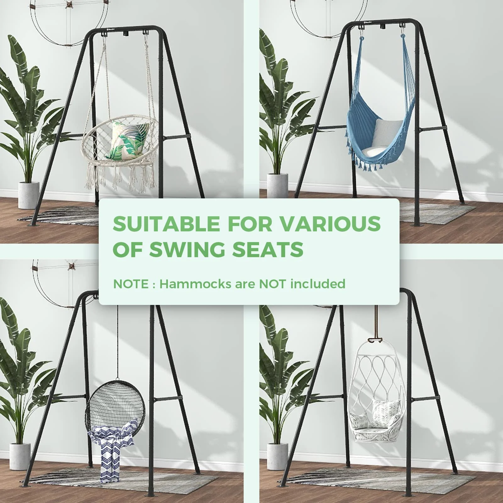 G TALECO GEAR Heavy-Duty Steel Hammock Chair Stand