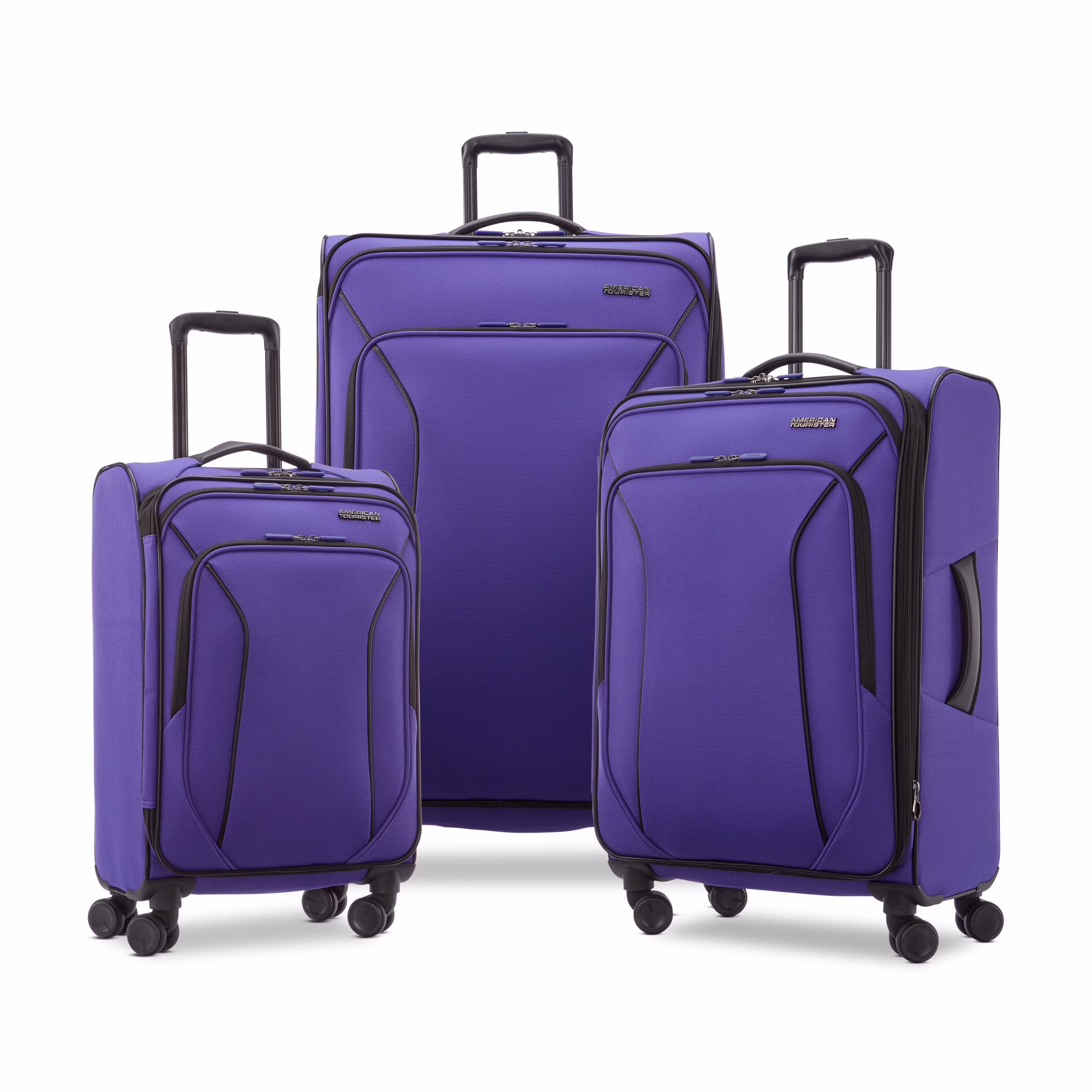 X-Lite 3-Piece Luggage Set with Spinner Wheels Light Grey(Light Grey) - Image 10