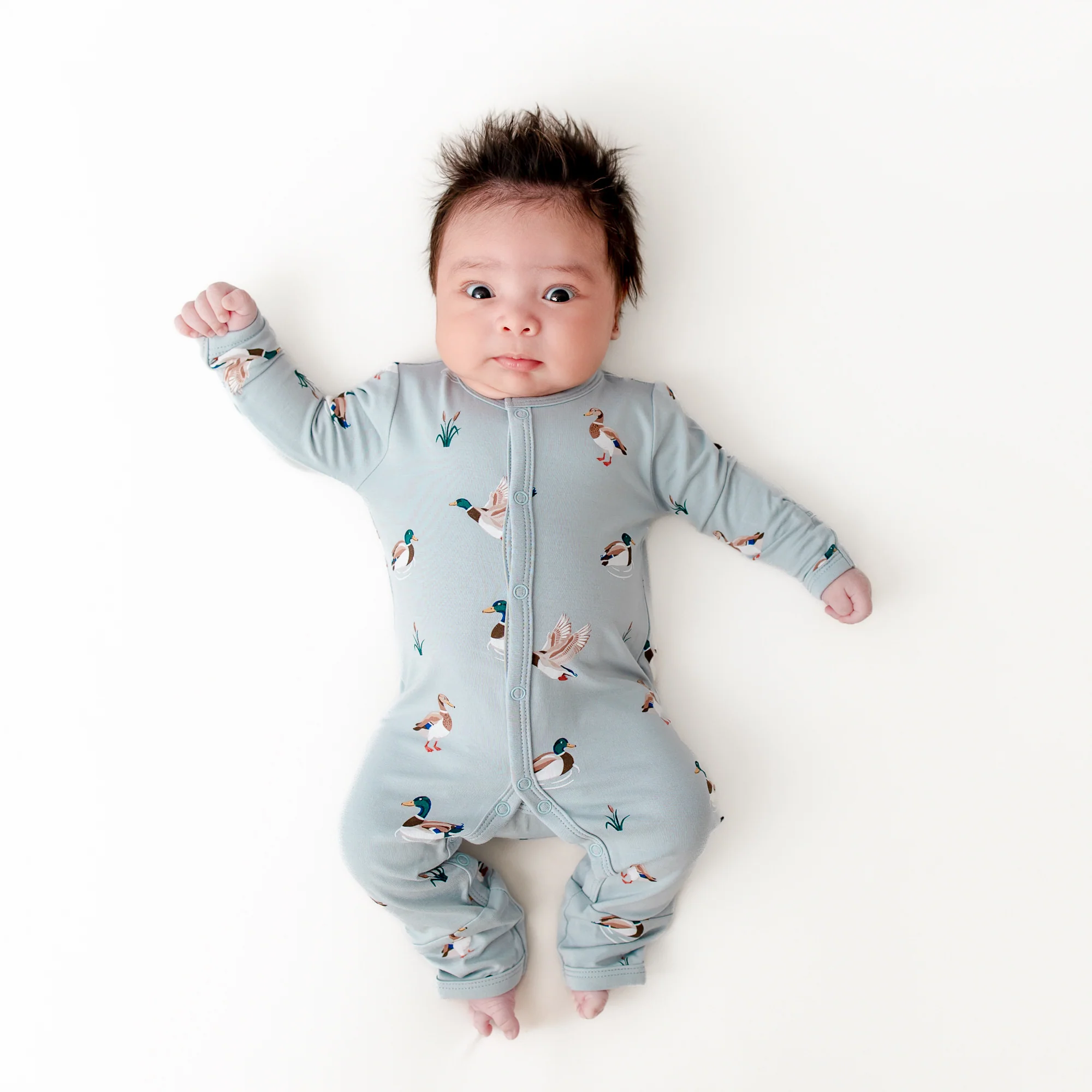 Romper in Mallard Duck