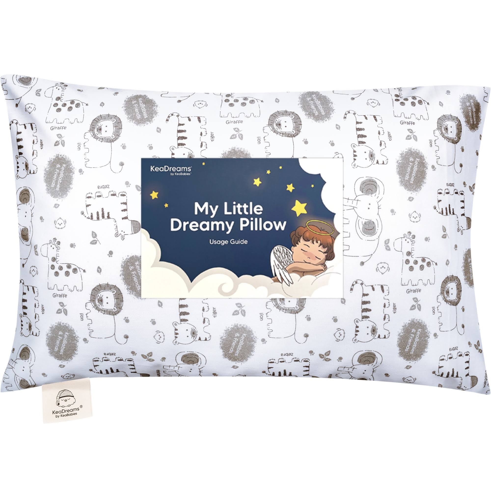 Toddler Pillow with Pillowcase, KeaSafari by KeaBabies