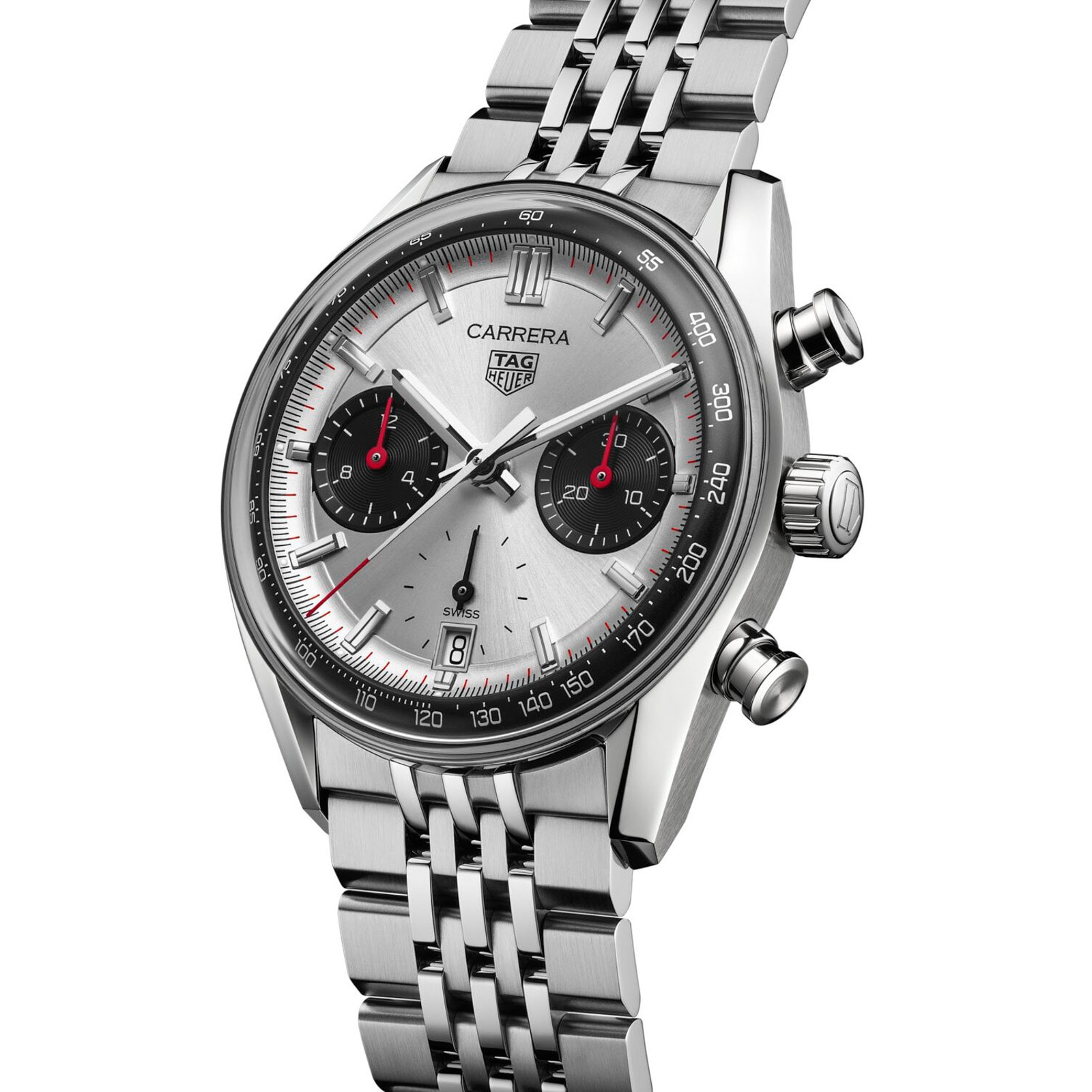 【Super Clone】TAG Heuer Carrera Chronograph 39mm Mens Watch Silver CBS2216.BA0048