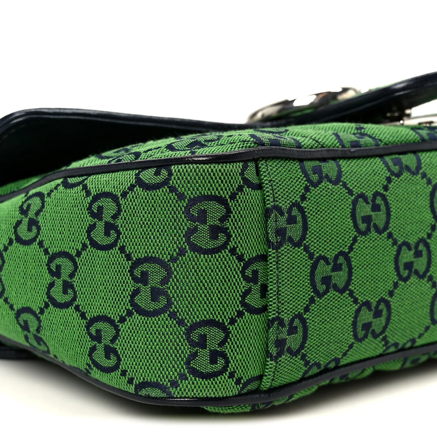Monogram Multicolor Matelasse Diagonal Small GG Marmont Shoulder Bag Green Blue