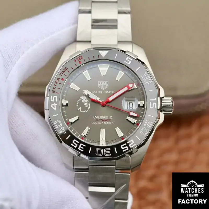 Tag Heuer Aquaracer Calibre 5 English Premier League Limited WAY201D.BA0927 Gray Dial