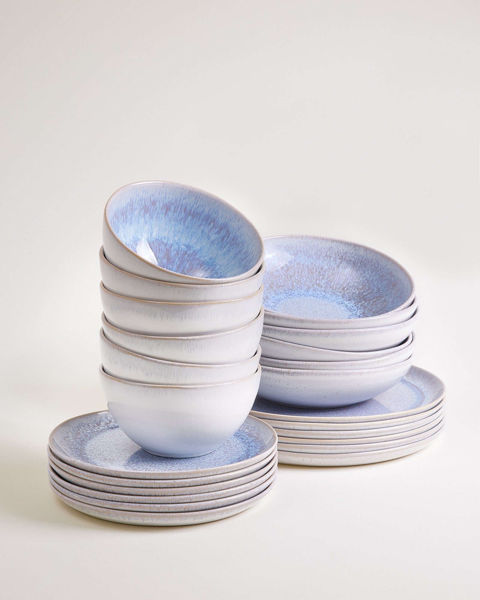 MELIDES - TABLEWARE SET STONEBLUE 24 PIECES