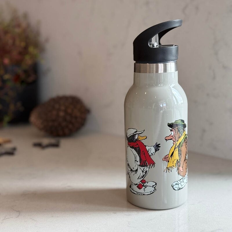 Flåklypa drikkeflaske 350 ml Samtalen brun