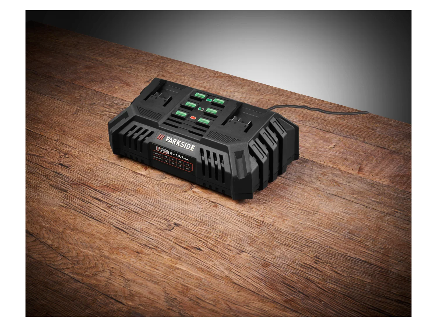 PARKSIDE Chargeur de batterie double PDSLG 20 B1, 4,5 A, 20 V
