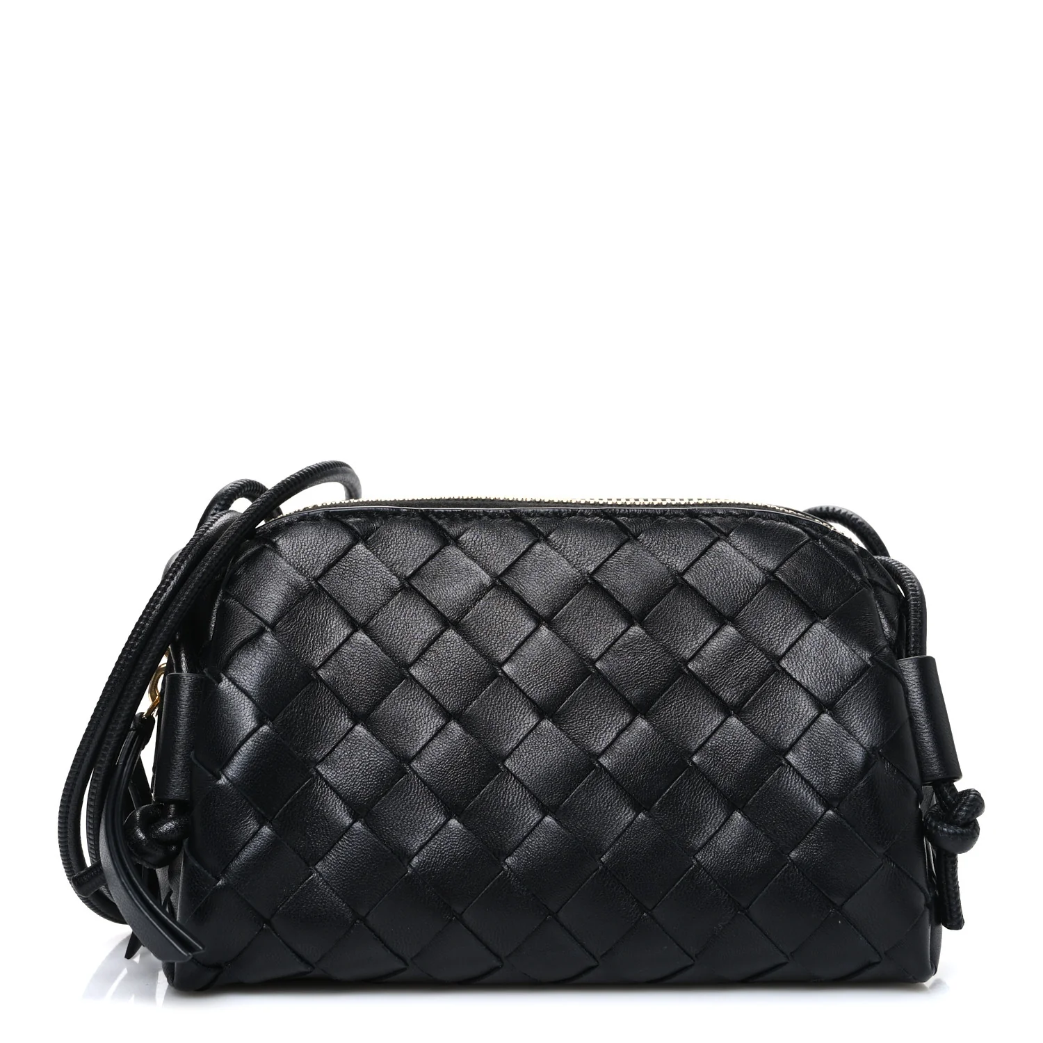 Nappa Intrecciato Concert Pouch Black