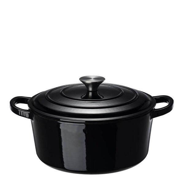 Basic støpejernsgryte 4,2L svart