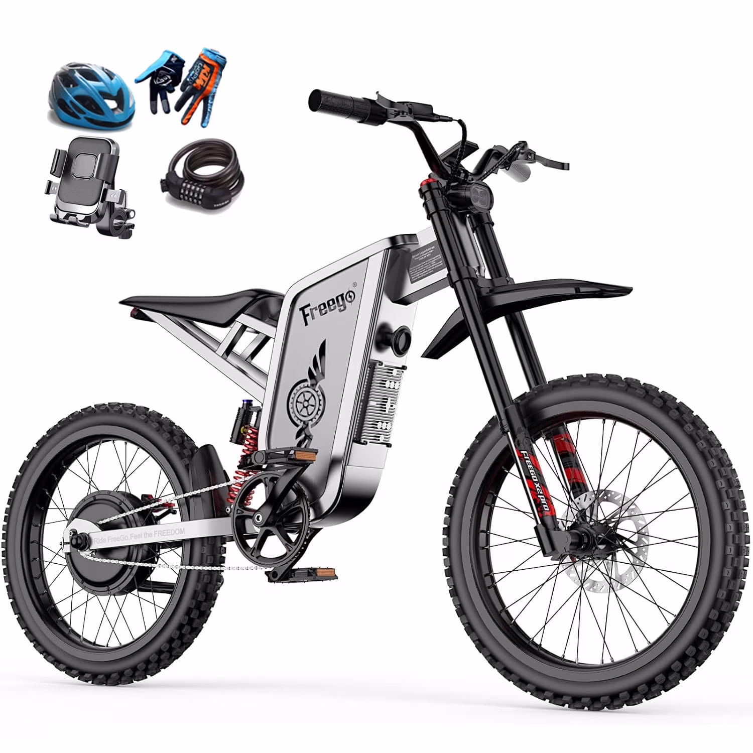 40MPH Electric Bicycle,Dual-Mode Electric Dirt Bike 3000W(Peak) Nova3 Electric Motorcycle Bike for Adults,Mid-Drive Motor, 60V/25Ah Battery,17x3.15 Tire Full Suspension Hydraulic Brake(Black) - Image 3