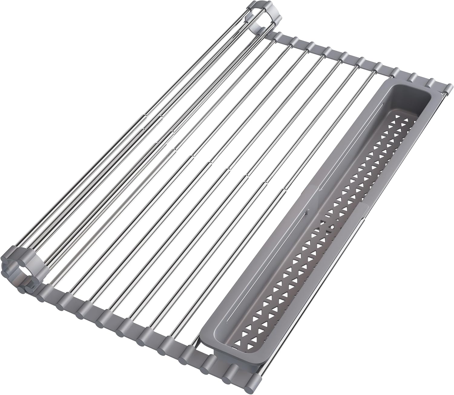JASIWAY Dish Drying Rack in Sink, Dish Drainer with Cup and Utensil Holder