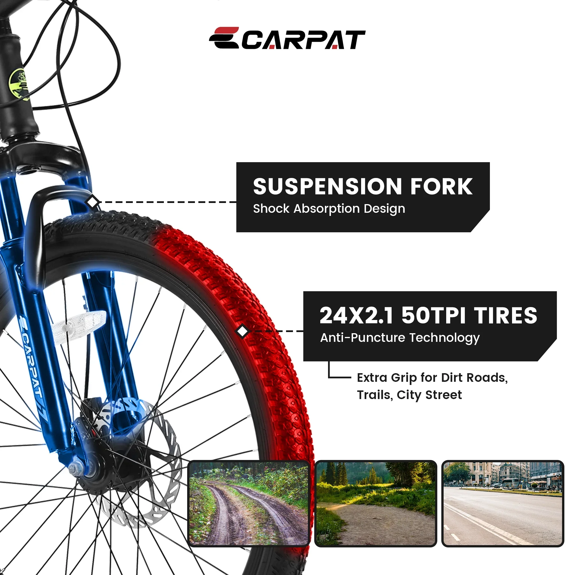 Ambifirner s Mountain Bike, 24-Inch Wheels, Aluminum Frame, 21-Speed Drivetrain, Lavender