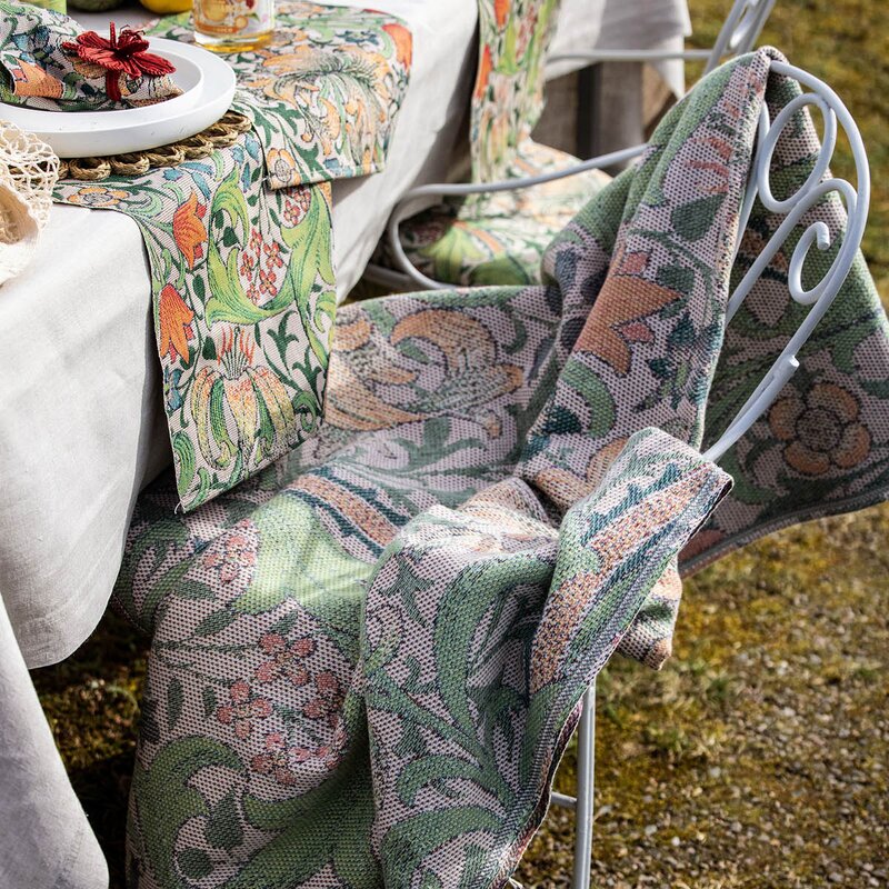 William Morris Golden lily pledd 140x170 cm gul