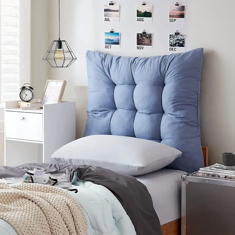 Tufted Queen Puffy Headboard for College by DormCo