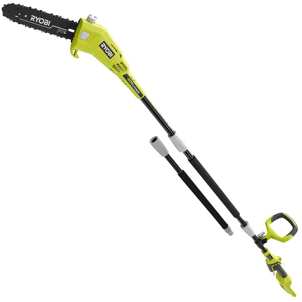 Ryobi 10 in. 40-Volt Lithium-Ion Cordless Battery Pole Saw (Tool-Only)