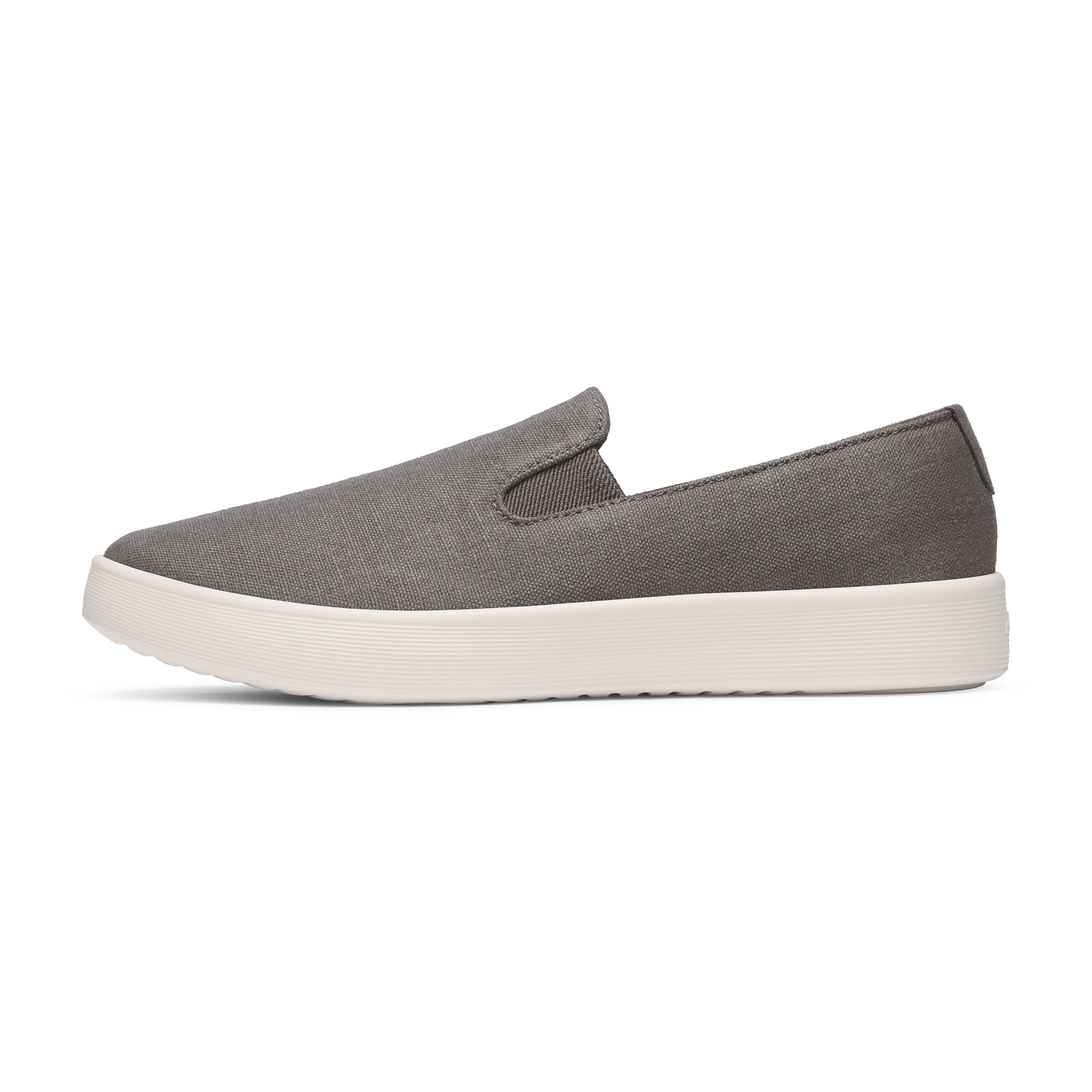 Men's Canvas Cruiser Slip On - Anthracite (Natural White Sole)