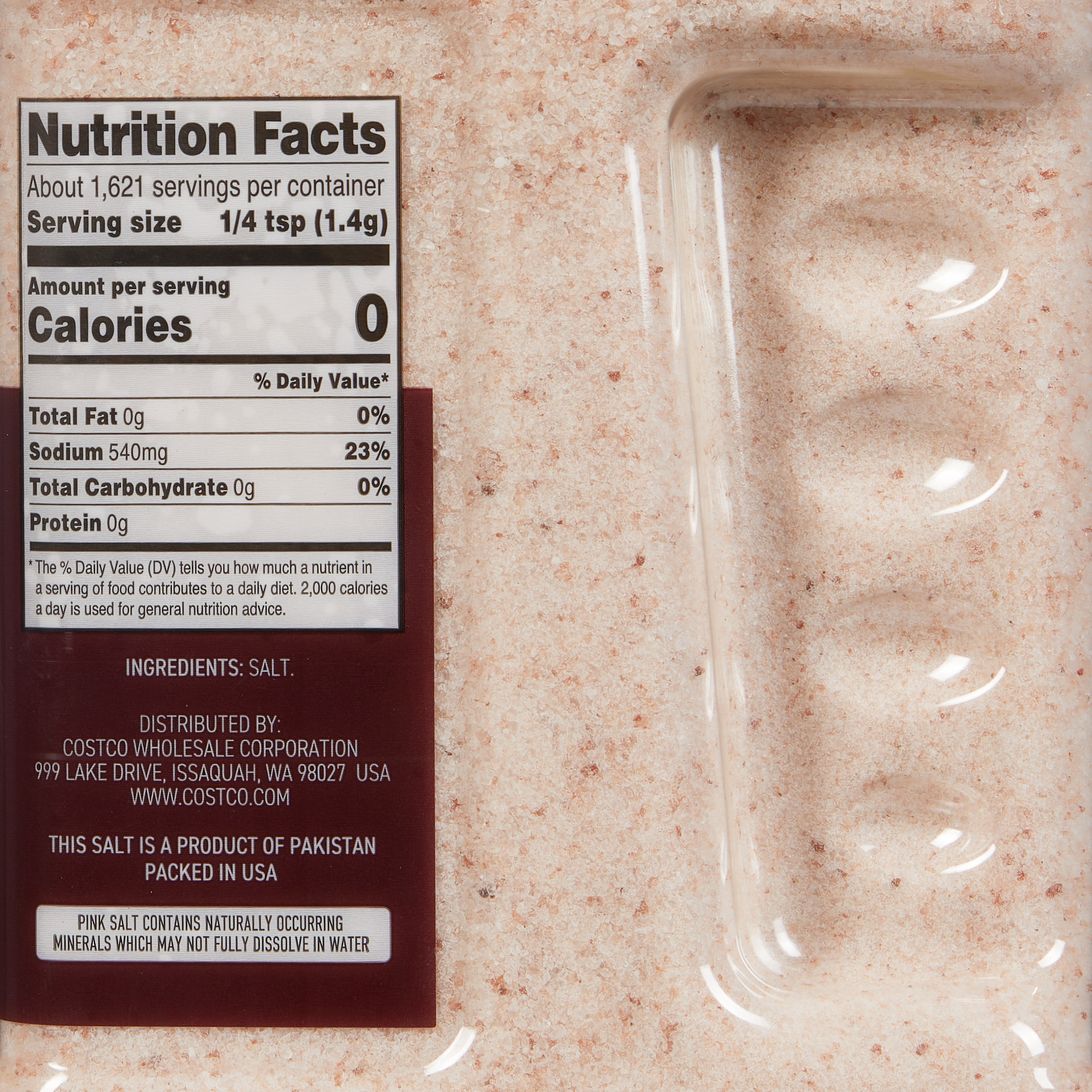 Kirkland Signature, Pink Salt, Fine Grain, 5 lb