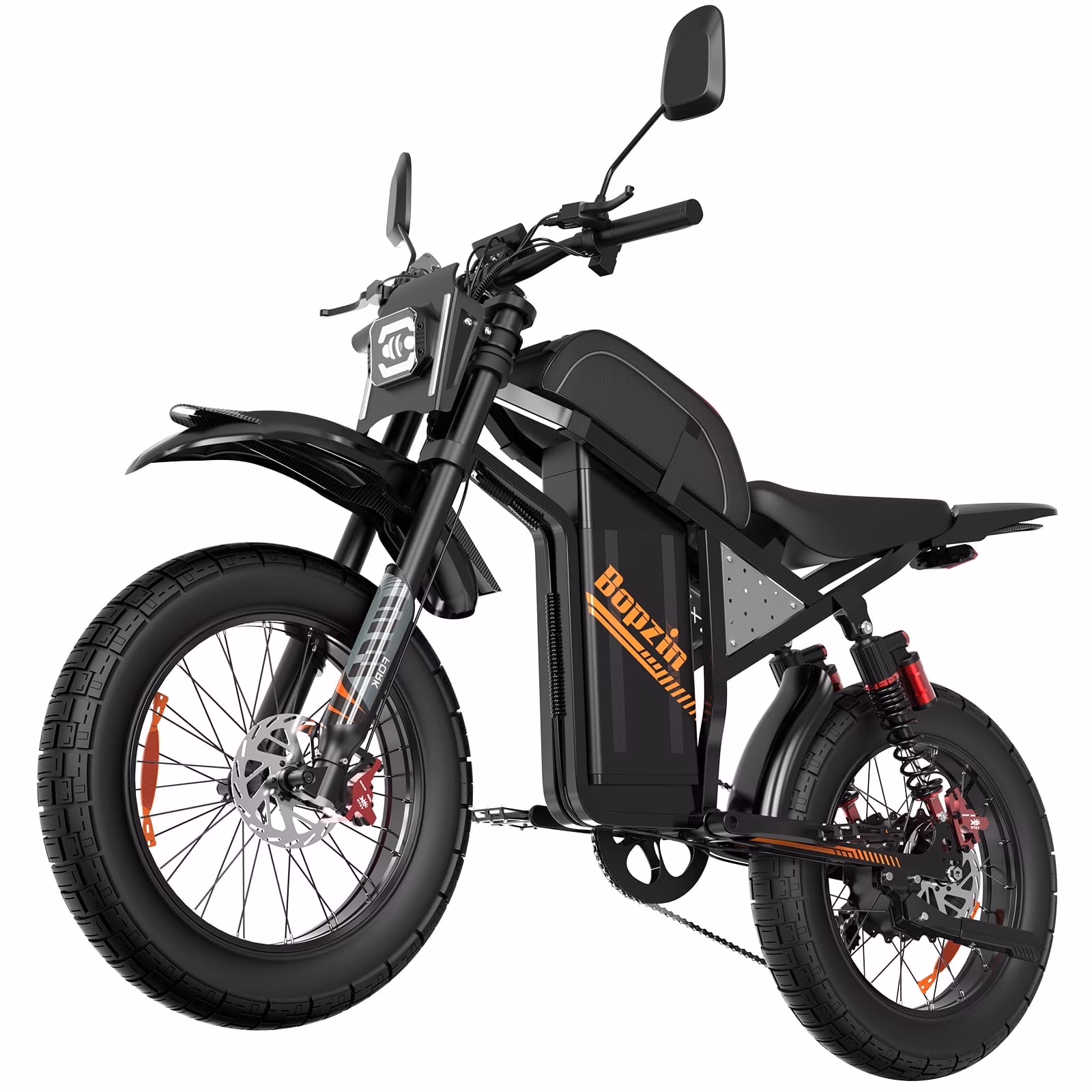 Electric Dirt Bike for Adults,60V 35Ah,3000W 45 MPH 37-68 Miles Electric Motorcycle, 25���� Fat Tire Off-Road Mountain Bike UL2849(25''-3000W 60V 35AH-45MPH) - Image 3