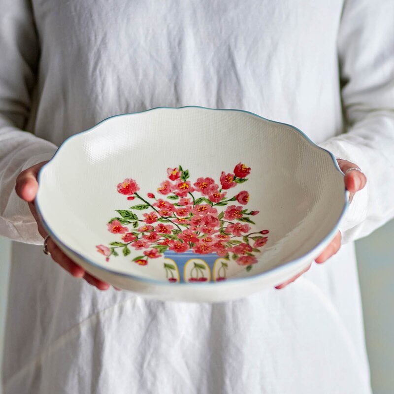 Dorothy serveringskål 28x6,5 cm blå