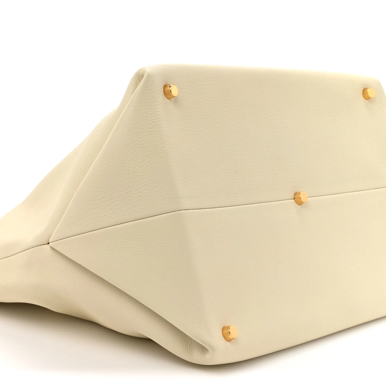 Pebbled Calfskin Medium Amelia Tote Ivory
