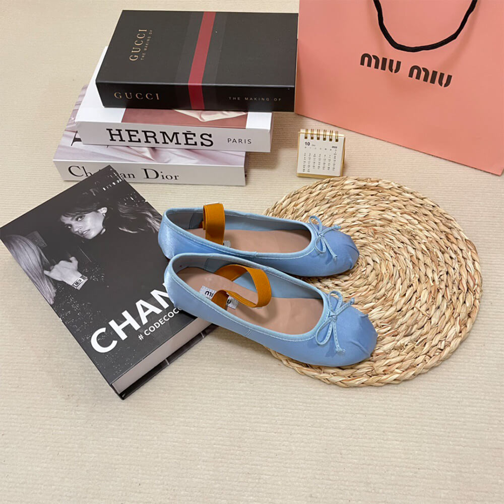 MiuMiu Satin ballerinas