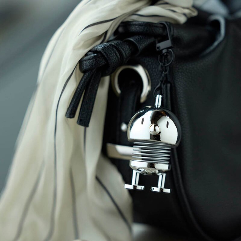 Bag charm 5,9 cm krom