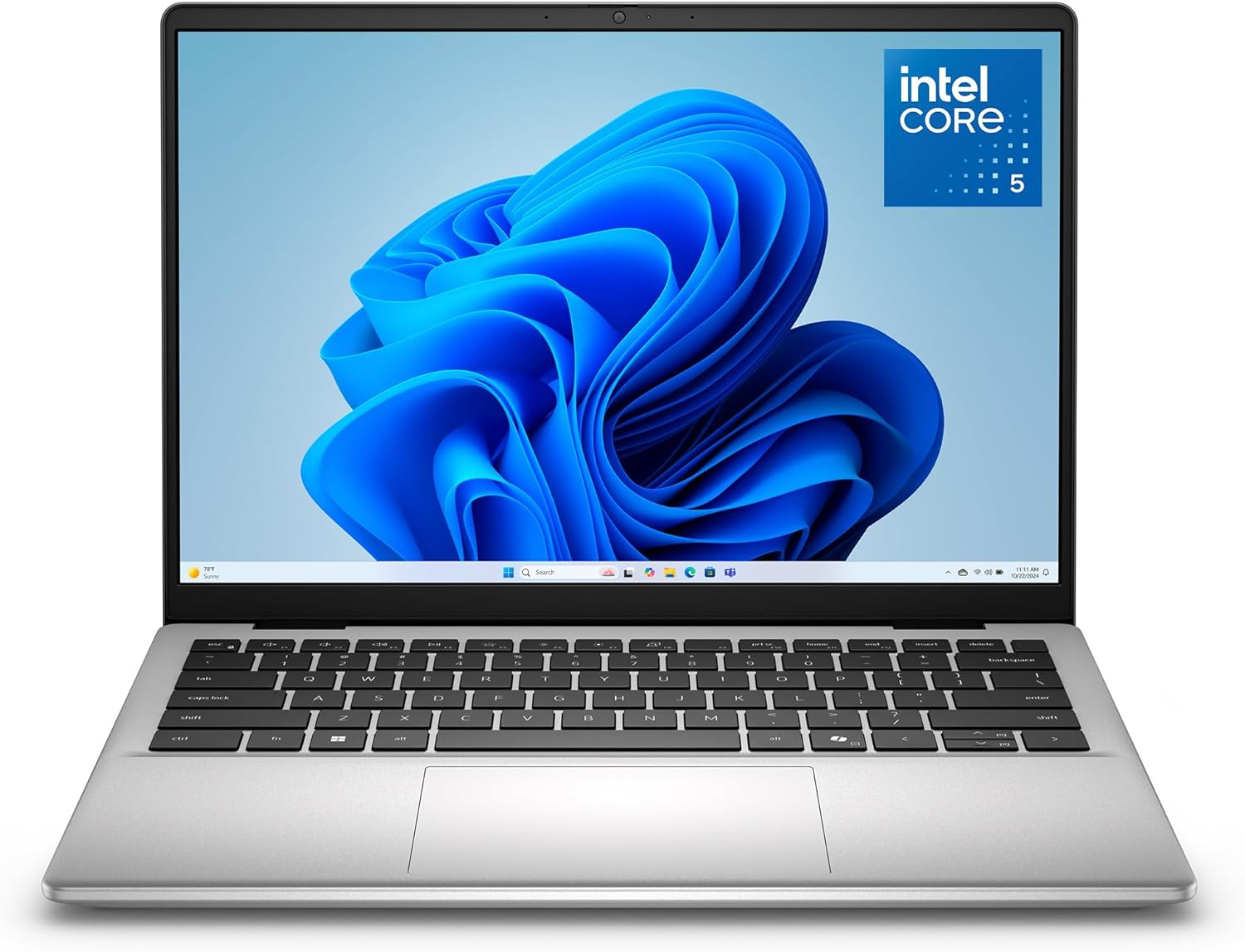 Dell 14 Laptop DC14250-14.0-inch FHD+ Anti-Glare Display  Intel Core 5 120U Processor  Intel Graphics  16GB RAM  512GB SSD  English AI Backlit Keyboard  Fingerprint Reader  Windows 11 Home - Silver