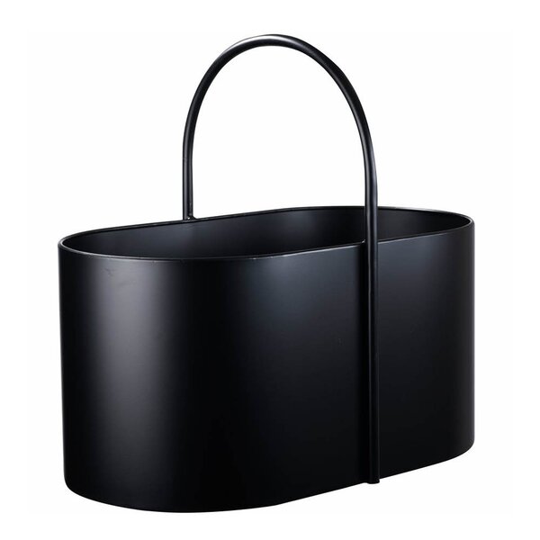 Kent vedkurv metall 50x30x46 cm svart