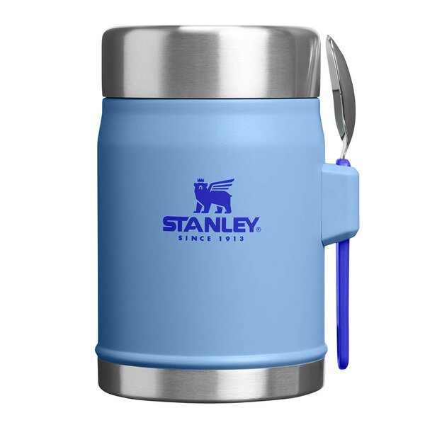 Classic mattermos med skje 0,4L blue sky