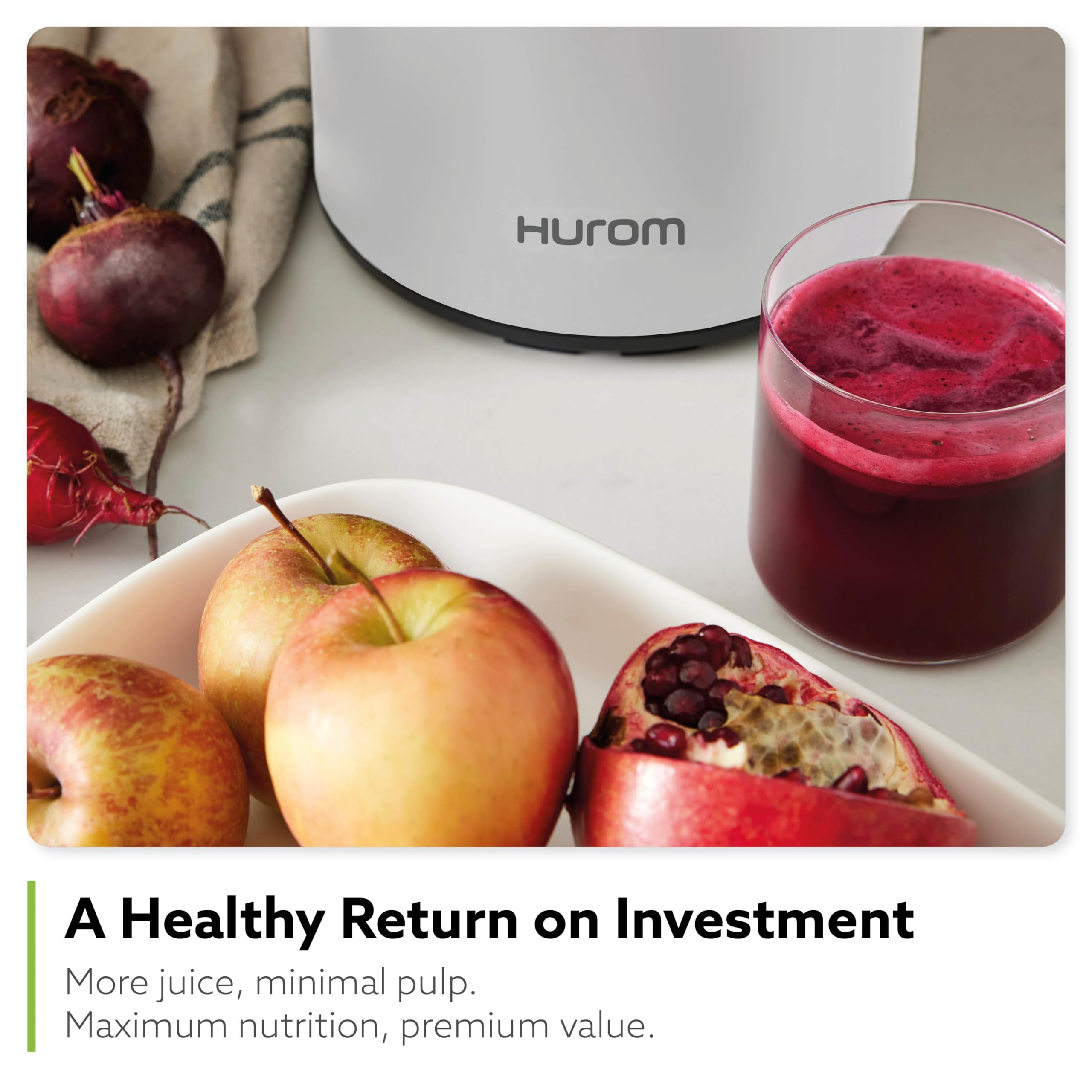 H400 Cold Press Juicer Machine, Award Winning Masticating Slow Juicer, Easy to Clean, Strainer & Hands Free with Self Feeding, Wide Mouth Hopper, Easy Assembly (Matte Black)