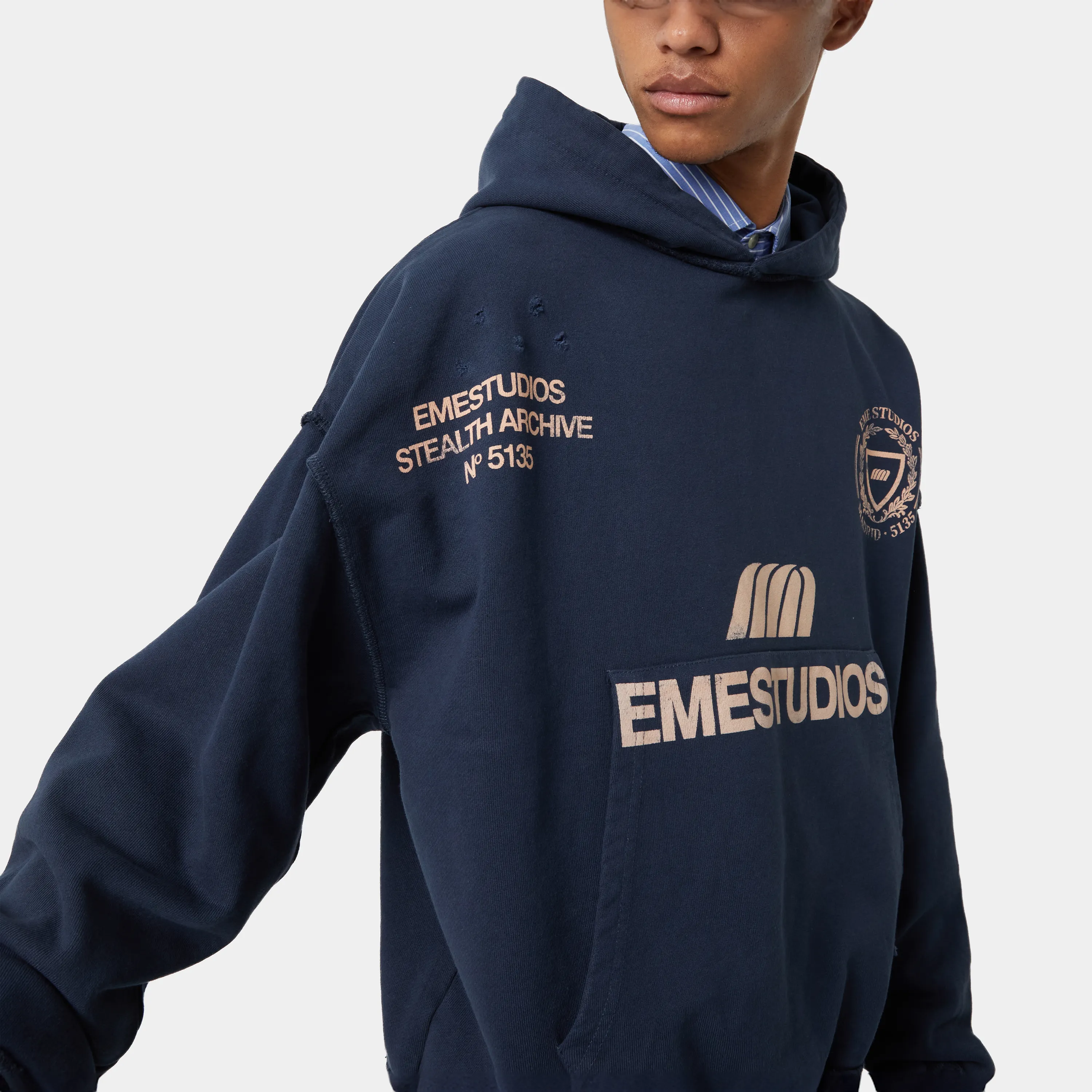 Stealth Navy Oversized Hoodie