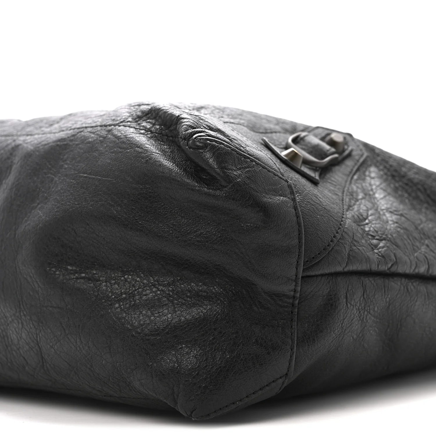 Agneau Classic Hardware Day Hobo Black