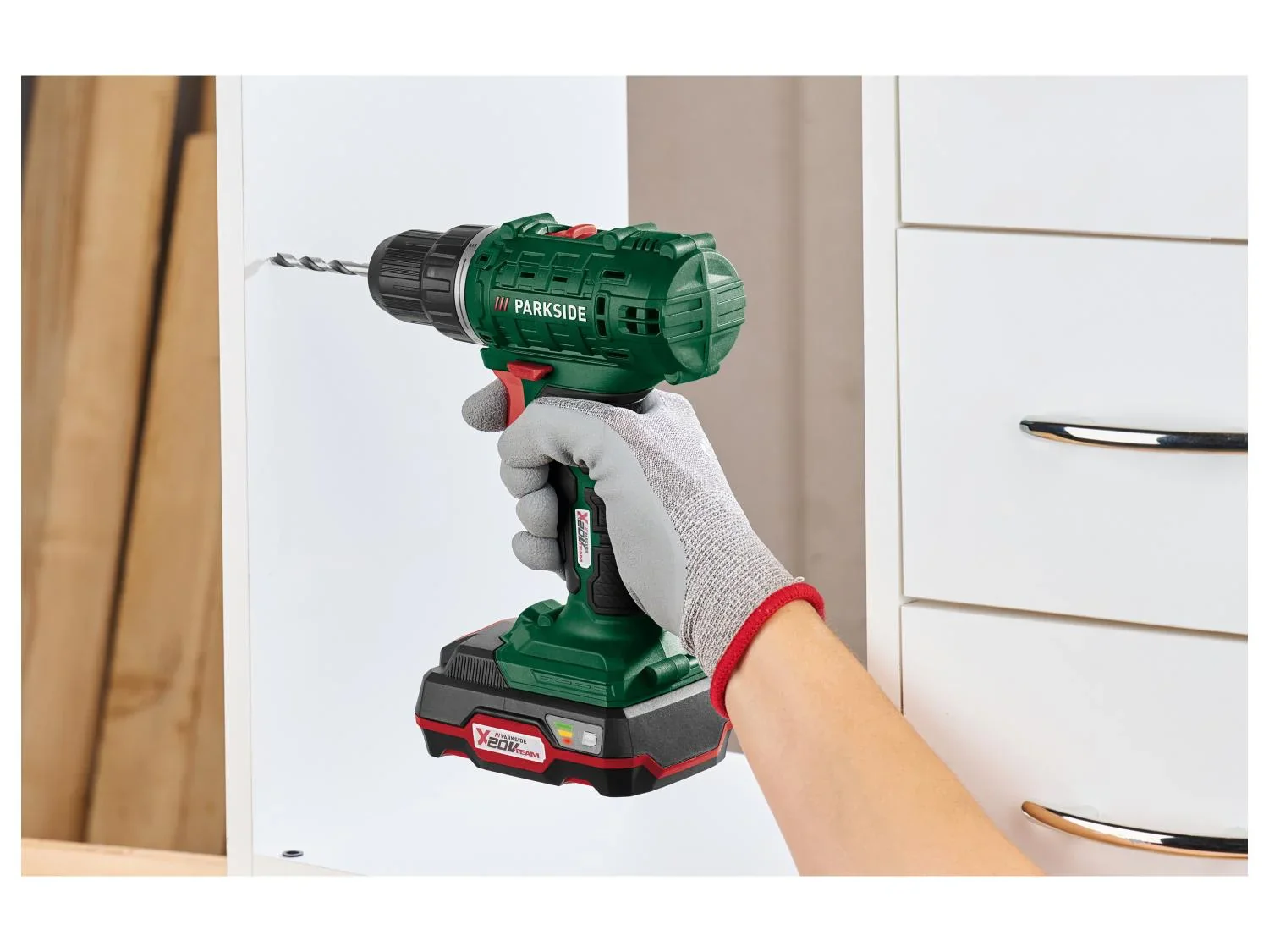 PARKSIDE Set perceuse-visseuse sans fil + batterie + chargeur, 20 V