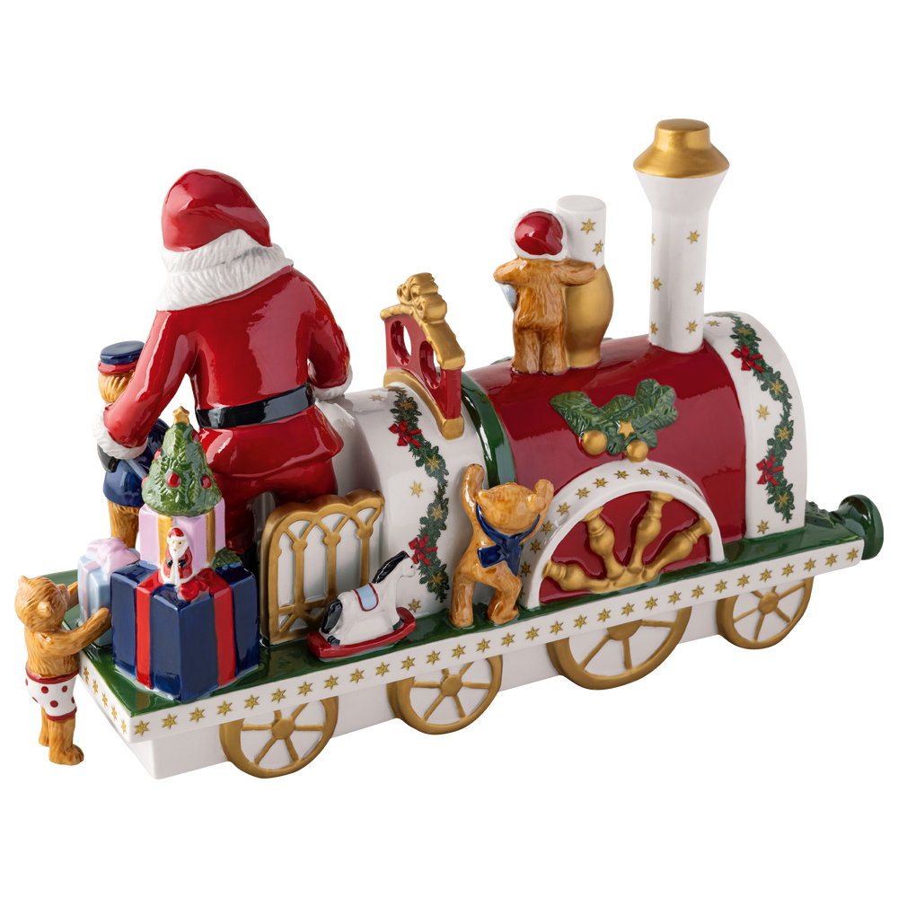 Christmas Toy's Christmas figurine - Multi-colored, 12.4'' x 4.8'' x 7.6'', porcelain
