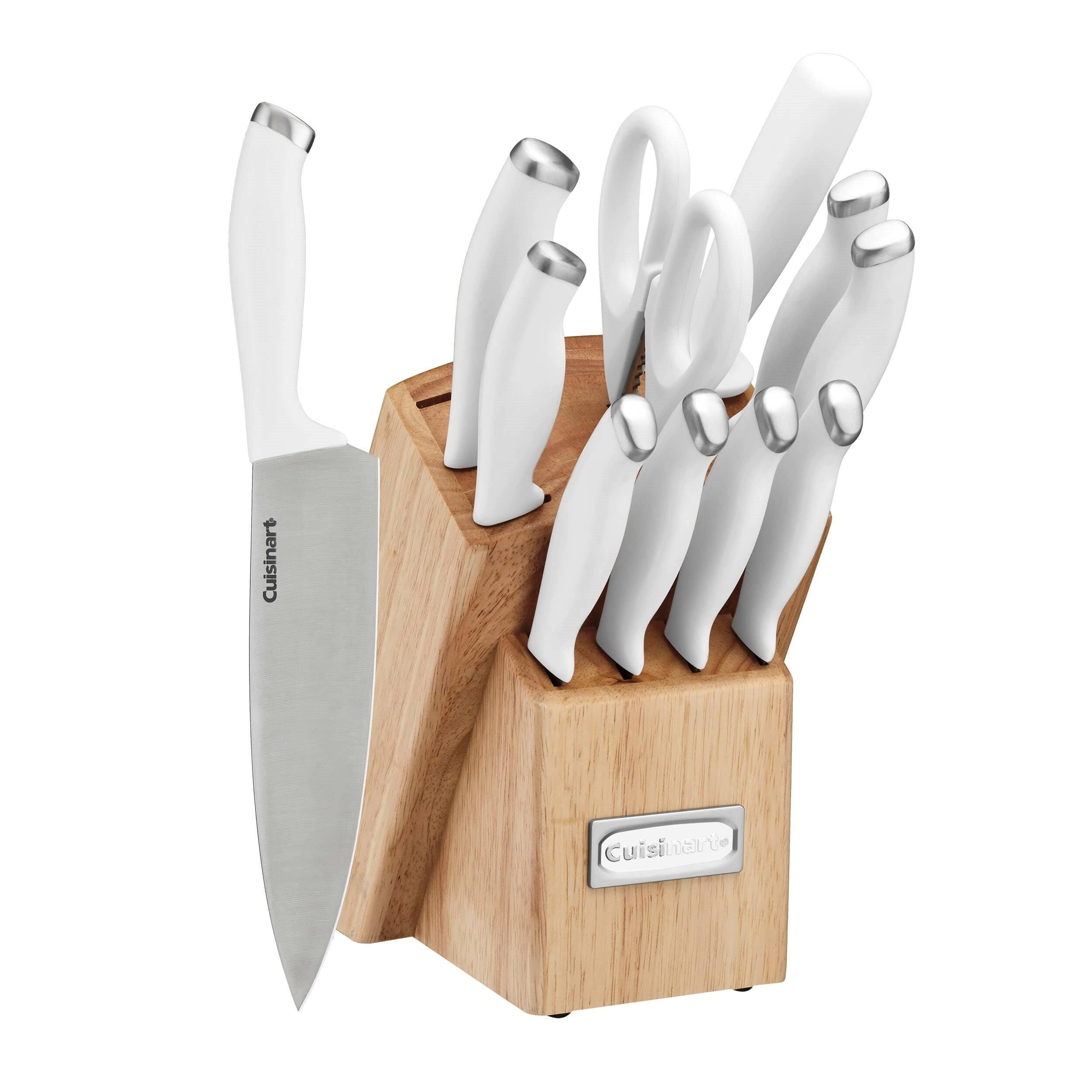 Cuisinart Color Pro Collection 12-Piece Block Cutlery Set - White