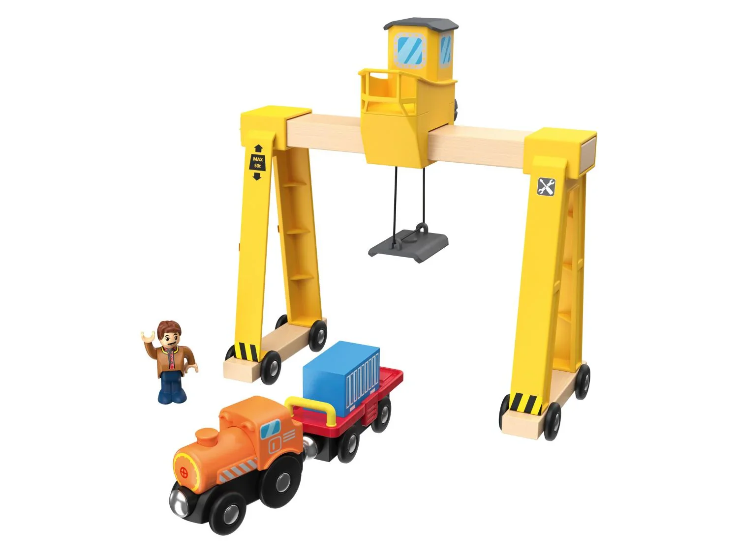 lupilu Accessoires pour circuits de train en bois
