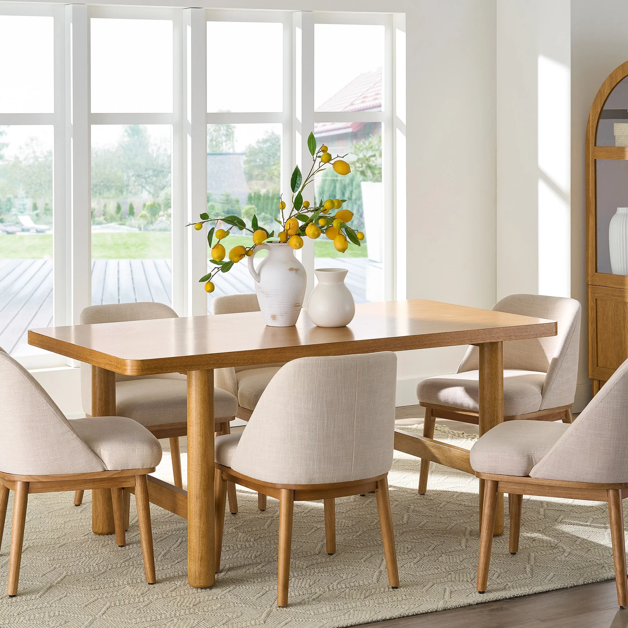 Better Homes & Gardens Adlin 70 Adjustable Dining Table, Charcoal