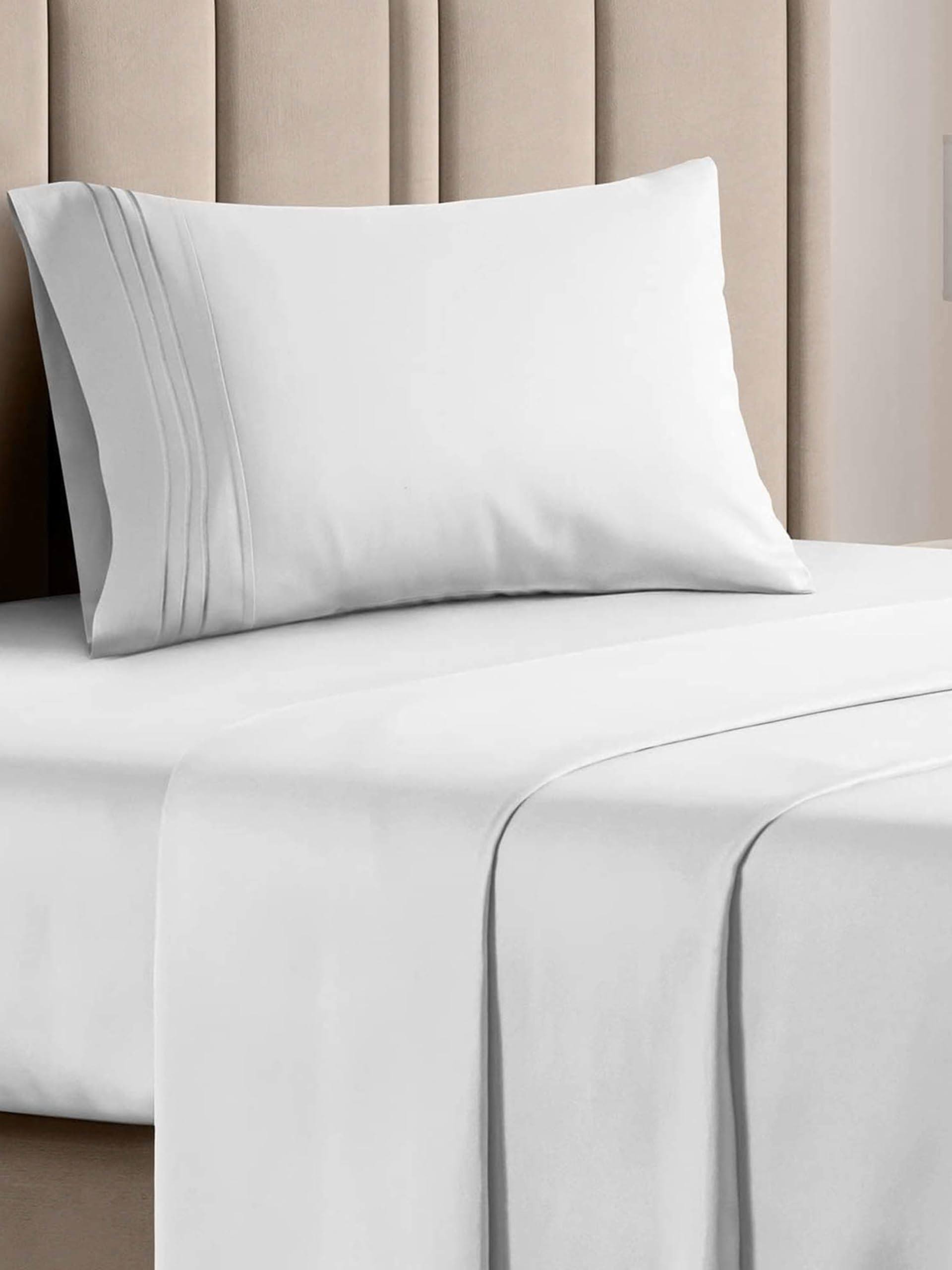 Twin Size Sheet Set - Breathable & Cooling Sheets - Hotel Luxury Bed Sheets - Extra Soft - Deep Pockets - Easy Fit - 3 Piece Set - Wrinkle Free -