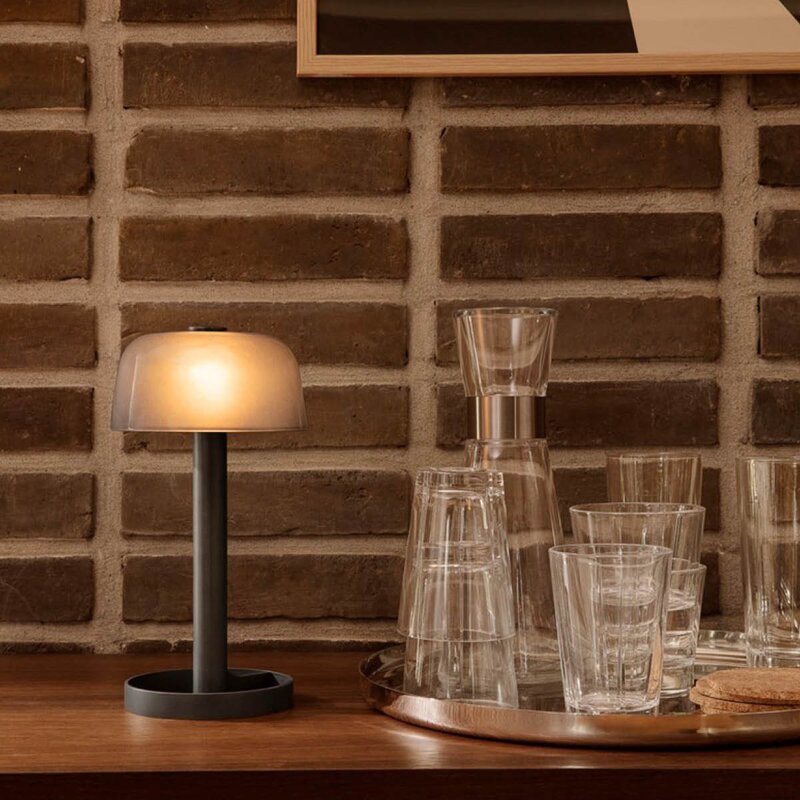 Soft Spot bordlampe24,5 cm smoke