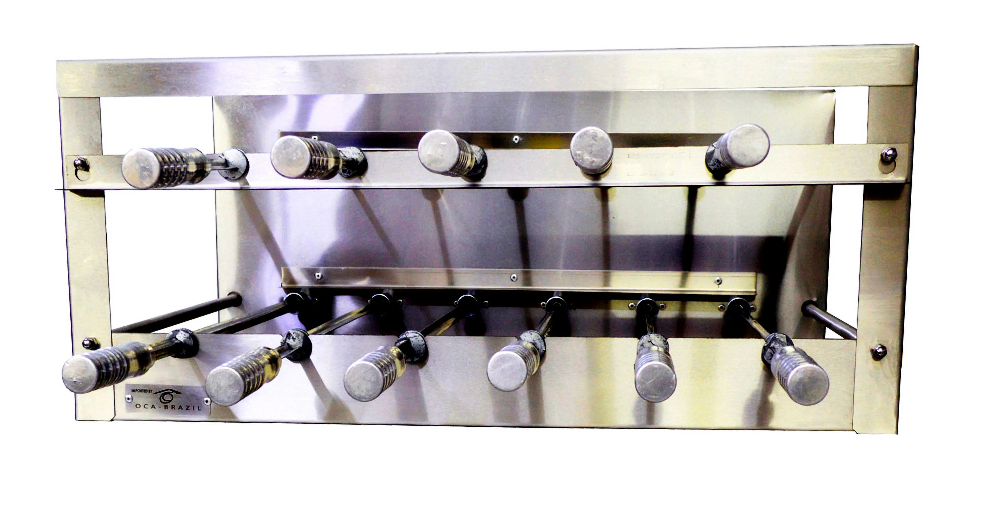 Brazilian BBQ Charcoal Grill - 11 Skewers - Rotisserie System - Oca - Brazil