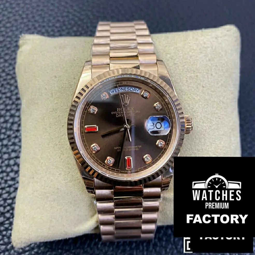Rolex Day Date 118235 EW Factory Diamond-set Dial