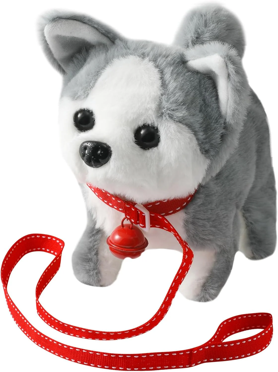 Plush Saint Bernard Toy Puppy Electronic Interactive Dog - Walking, Barking, Tail Wagging