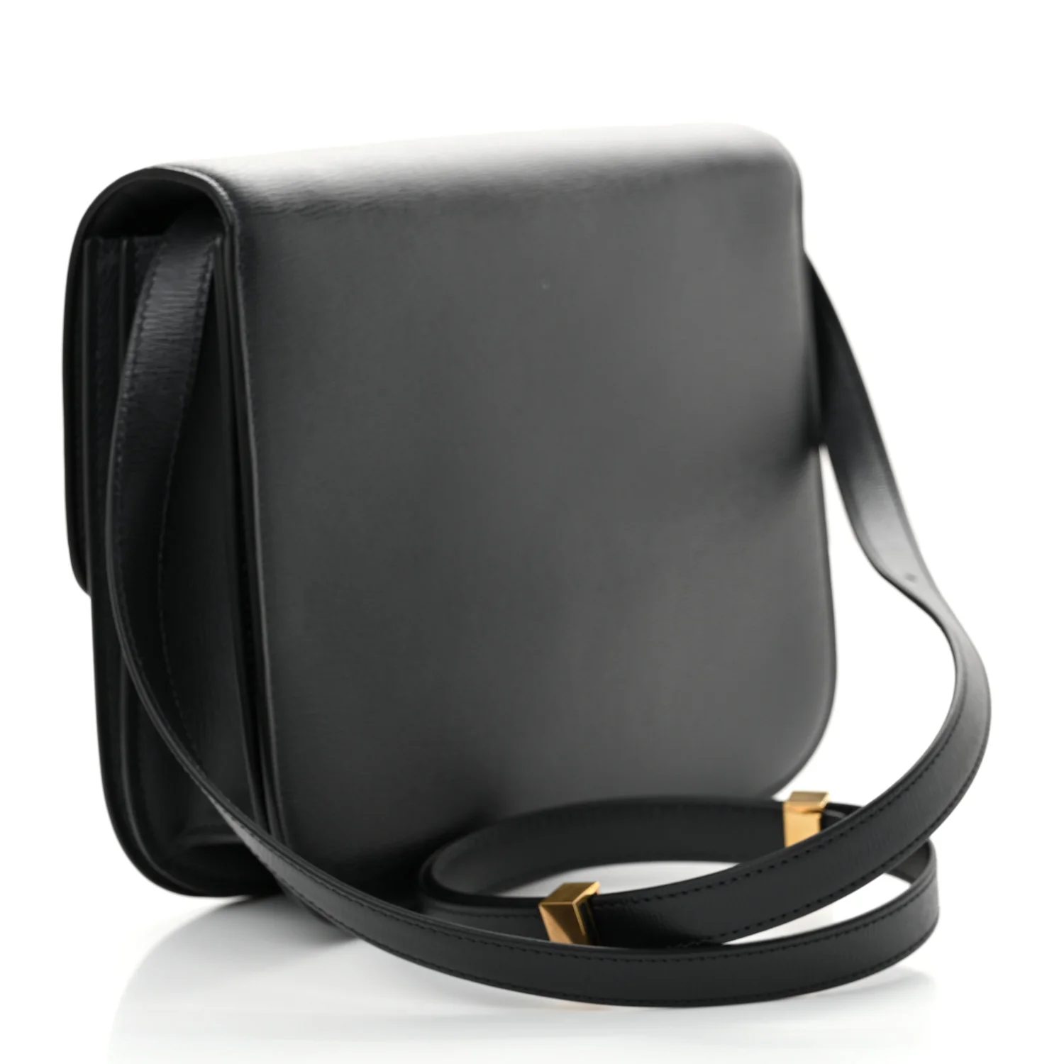 Liege Calfskin Medium Classic Box Flap Bag Anthracite